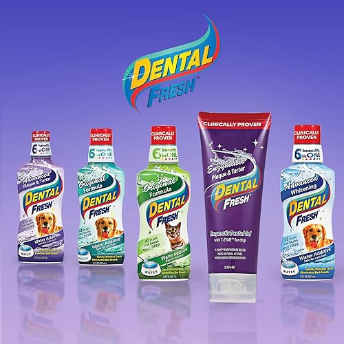 Miniatura 4 de Dental Fresh Gel enzimático para perros, pasta de dientes para perros - Esenciales para perros para la limpieza de dientes de perro