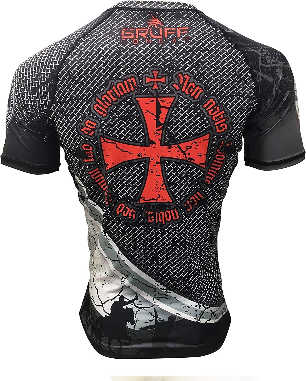 BJJ Rash Guards Grappling MMA Jiu Jitsu No Gi UFC Shirt Fight Wear, Short Sleeves - Image 2