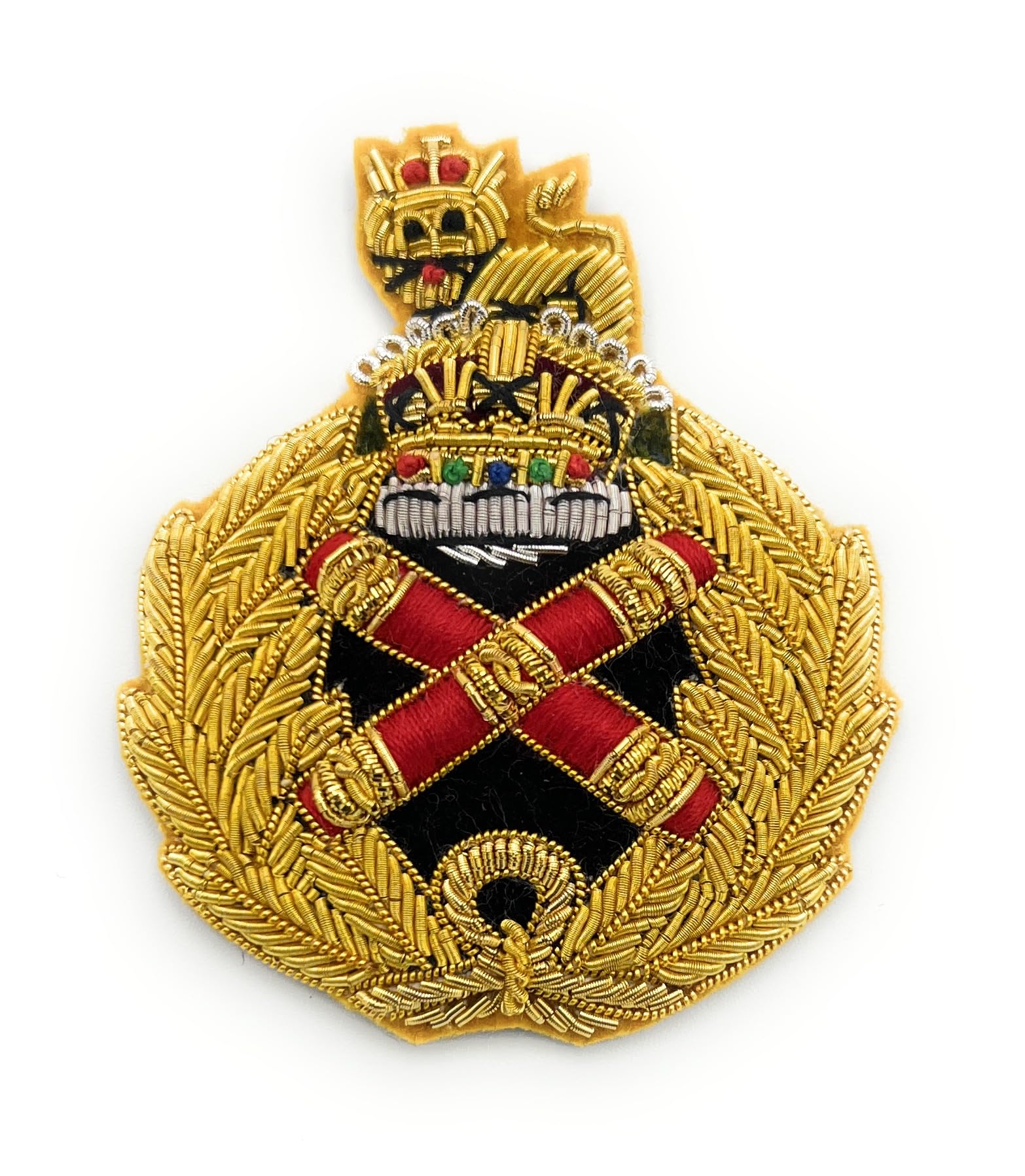 Uniform Store London Men's Gold Badge British Army Field Marshal Cap Badge Kings Crown R747