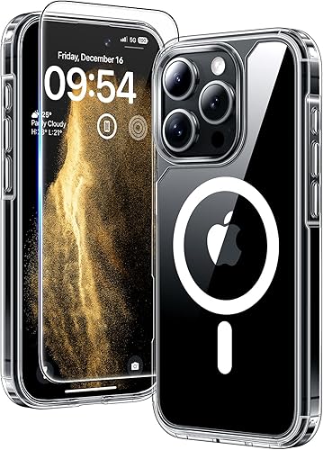 Miniatura 137 de TAURI - Funda a prueba de golpes para iPhone 15 Plus de 6.7 pulgadas, 3 en 1, no se pone amarilla, con 2 protectores de pantalla, protección