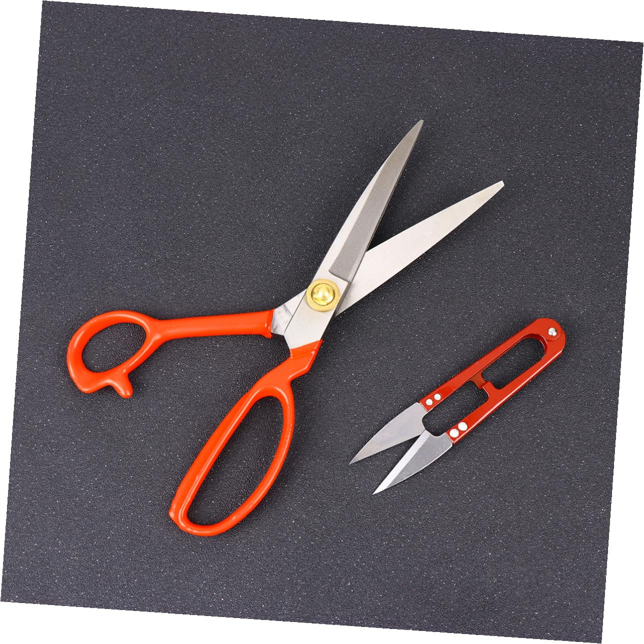 4 Stück Teiliges Scheren Manganstahl Nähschere und U Förmiger Faden und Stoffschneider Ergonomisch Sicherer Griff für Schneiderei Basteln Trimmen Zufällige Farbe