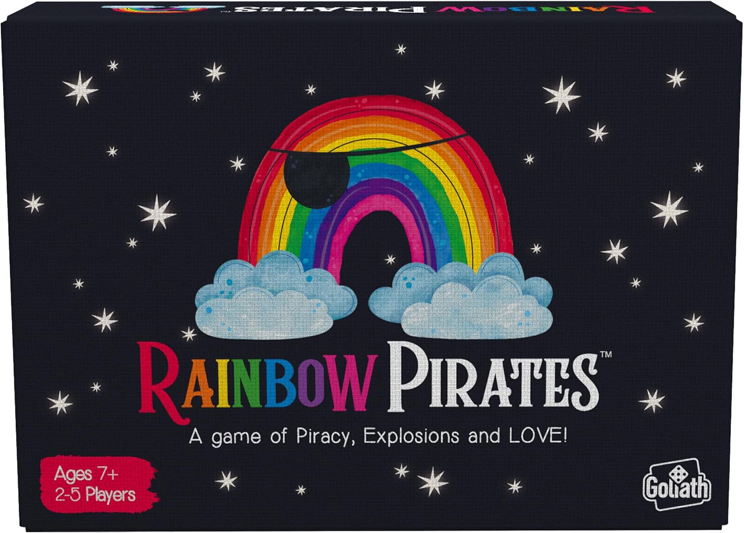 Goliath Games Rainbow Pirates: A Game of Piracy, Explosions and Love! | Party Games | Card Games | for 2-5 Players | Ages 7+,Black