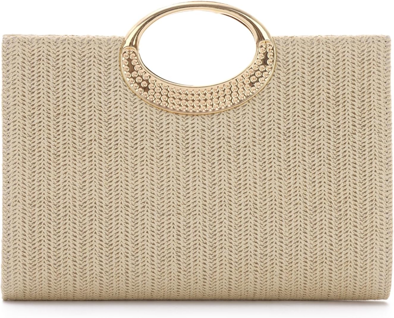 Top Handle Straw Clutch Purse Handbag for Women, Summer Straw Beach Evening Bag, Raffia Handbag 2026
