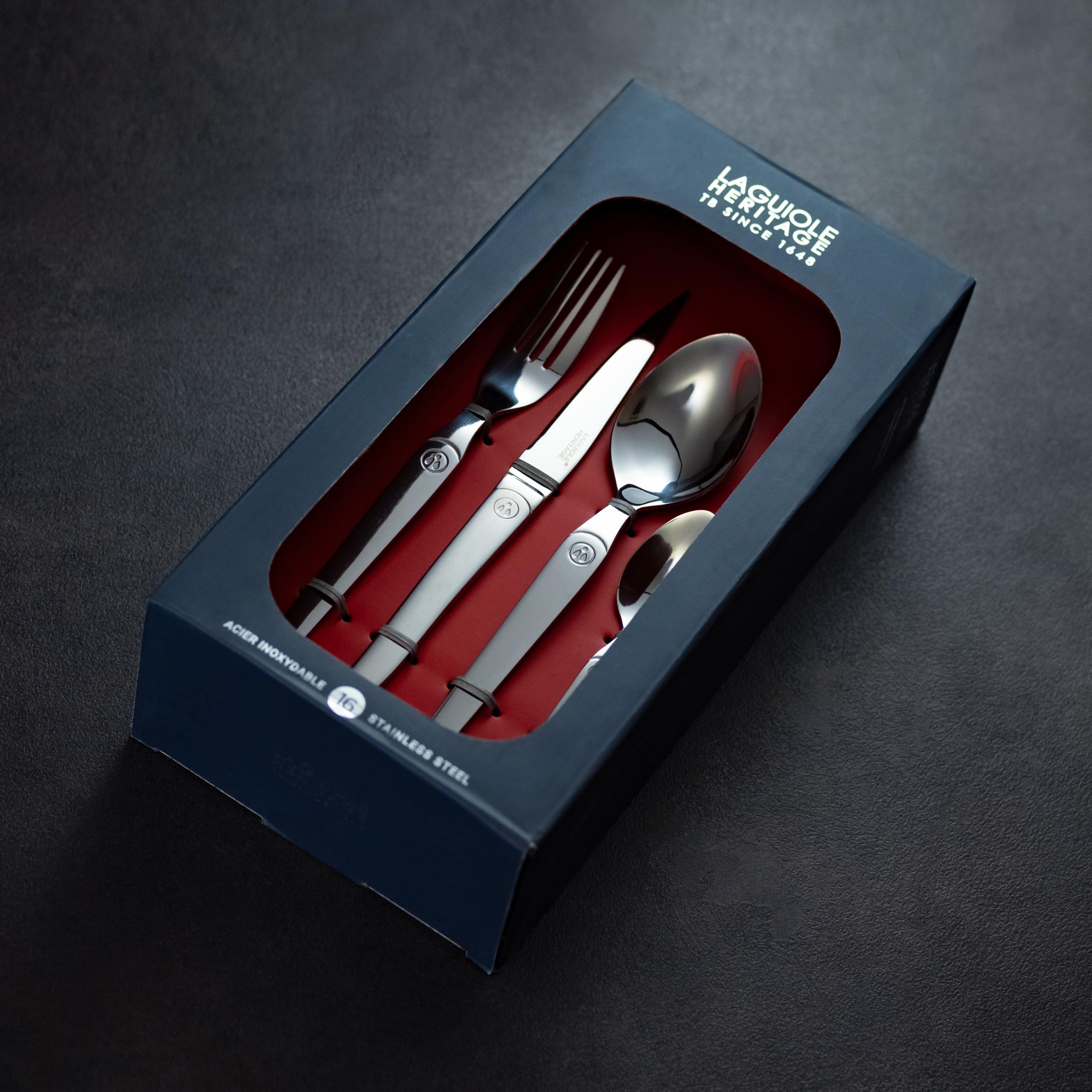 Amazon.com | Laguiole Heritage Dinnerware Set; Premium Stainless