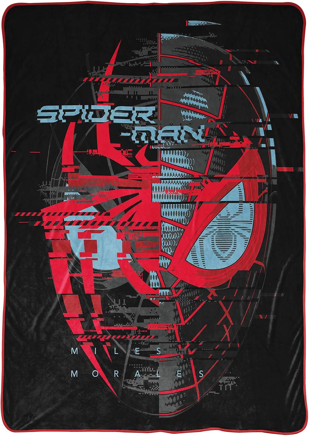 Marvel Miles Morales Gamerverse Be Greater Throw Blanket - Measures 46 x 60 inches, Kids Bedding - Fade Resistant Super Soft Fleece (Official Marvel Product)