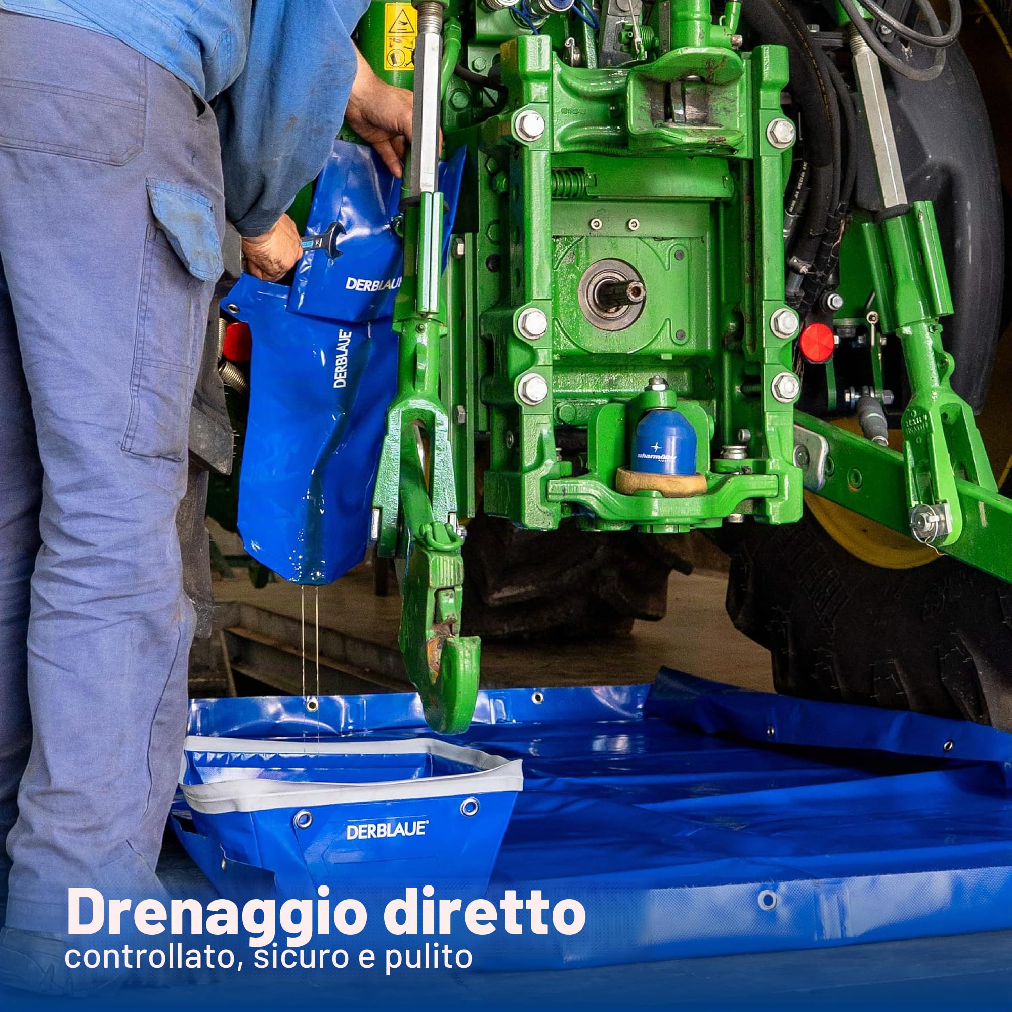 DERBLAUE® DERBLAUE® Scivolo per cambio olio – Accessori per vasche di raccolta per lavorare con H2O e HYD
