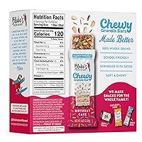 Vista 3 de Blake's Seed Based Barras de granola masticables - Pastel de cumpleaños (5 unidades), veganas, sin gluten, sin nueces y sin lácteos, aperitivos