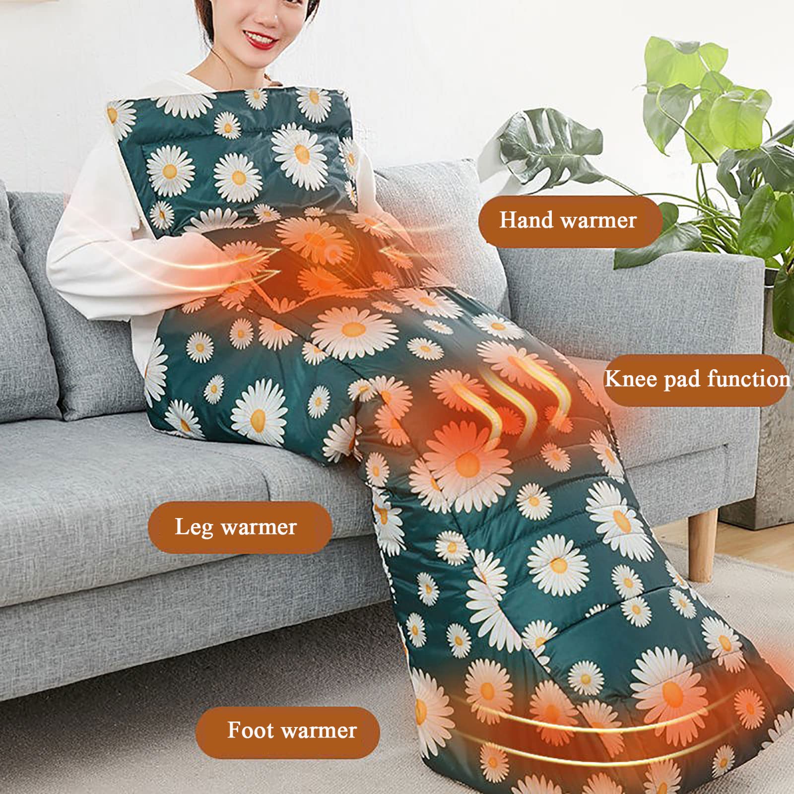 Manta para Silla de Ruedas para Adultos, Funda acogedora para Silla de Ruedas, Impermeable, para Lluvia, Gruesa y cálida, para Proteger piernas, Rodillas y Parte Inferior
