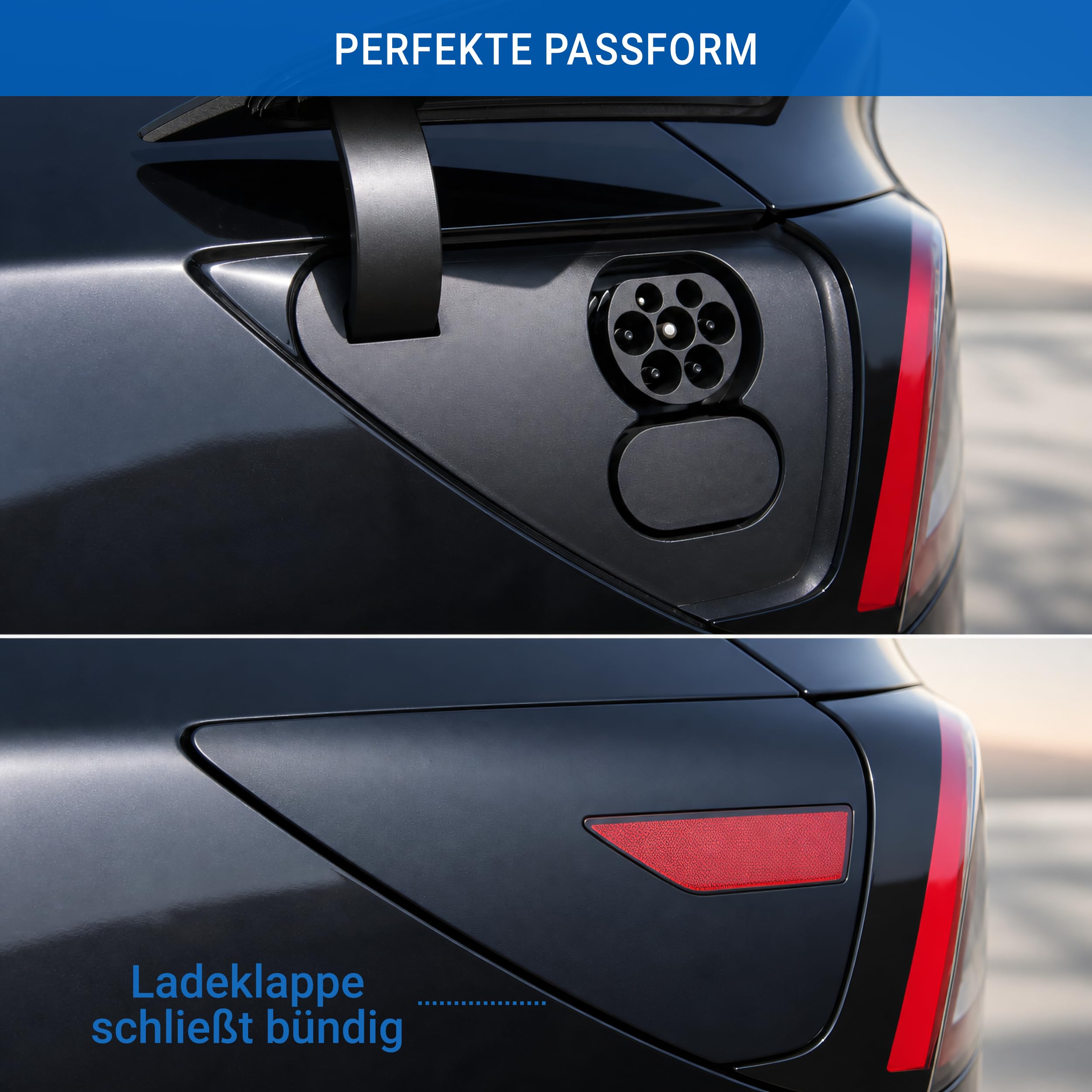 Schutzkappe für CCS-Anschluss magnetisch • Abdeckung schützt den DC Ladeanschluss vor Staub und Feuchtigkeit • passend für Tesla Model S/3/X/Y & andere EVs