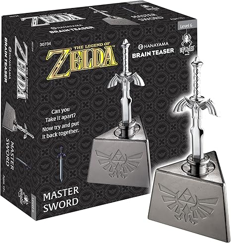 BePuzzled, Legend of Zelda Master Sword Hanayama Brain Teaser, Mensa Rated Level 6, for Ages 12 and Up