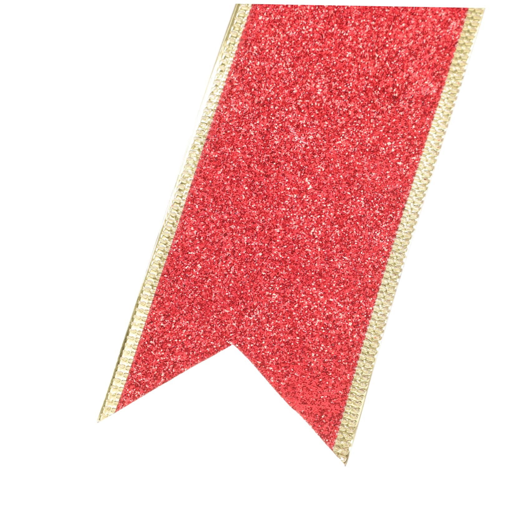 KOMBIUDA 25pezzi Fiocco Decorativo di Stoffa Natalizio da Bows Glitterati per Decorazioni di Alberi di Natale e Regali Rosso per Atmosfere Festive e Arredamento Natalizio