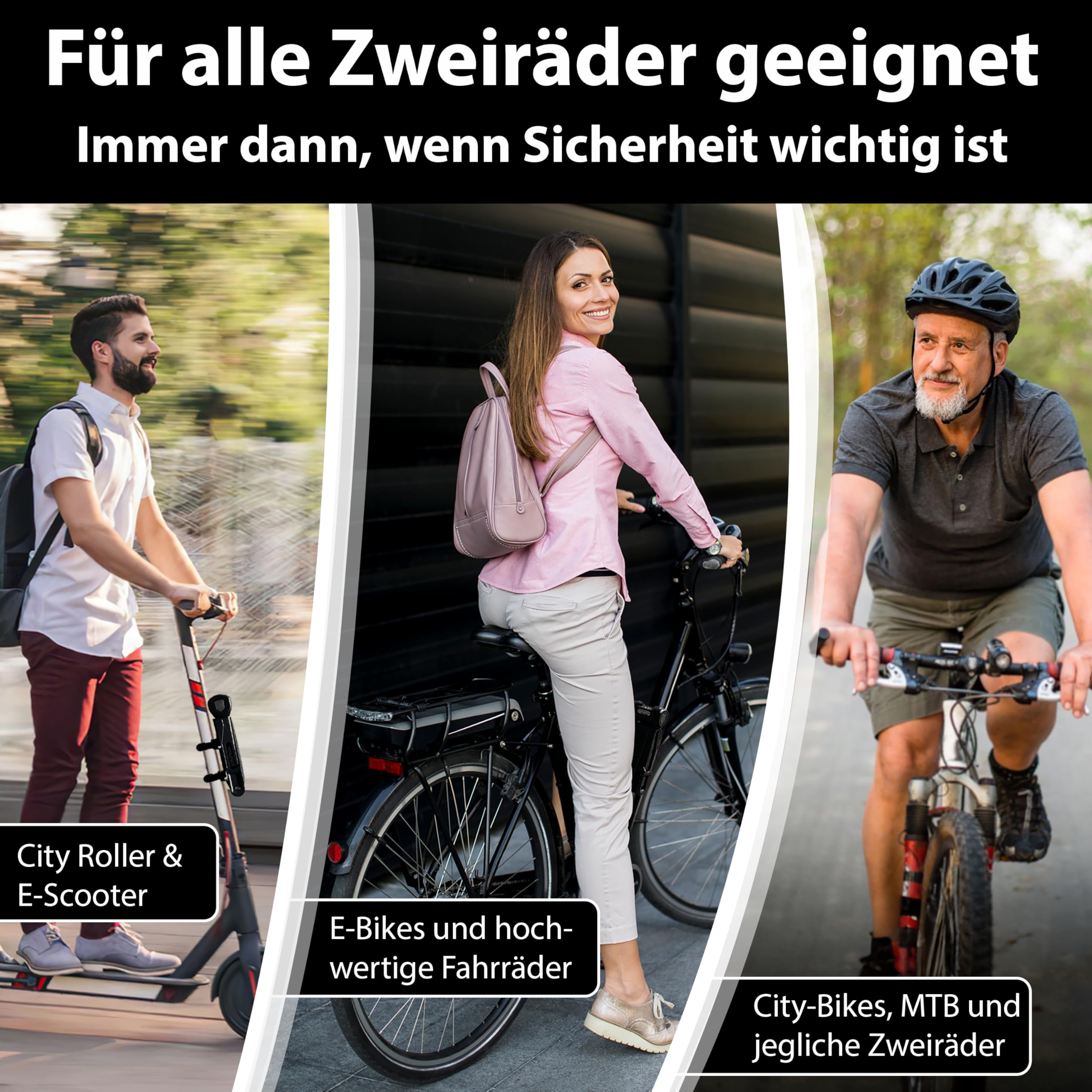 KOHLBURG 110cm Fahrrad Faltschloss Zahlen [Bolzenschneider-sicher] mit Zahlencode & Halterung – Fahrrad Zahlenschloss – Fahrradschloss Zahlenschloss hohe Sicherheit – Bike Lock & e Bike Schloss