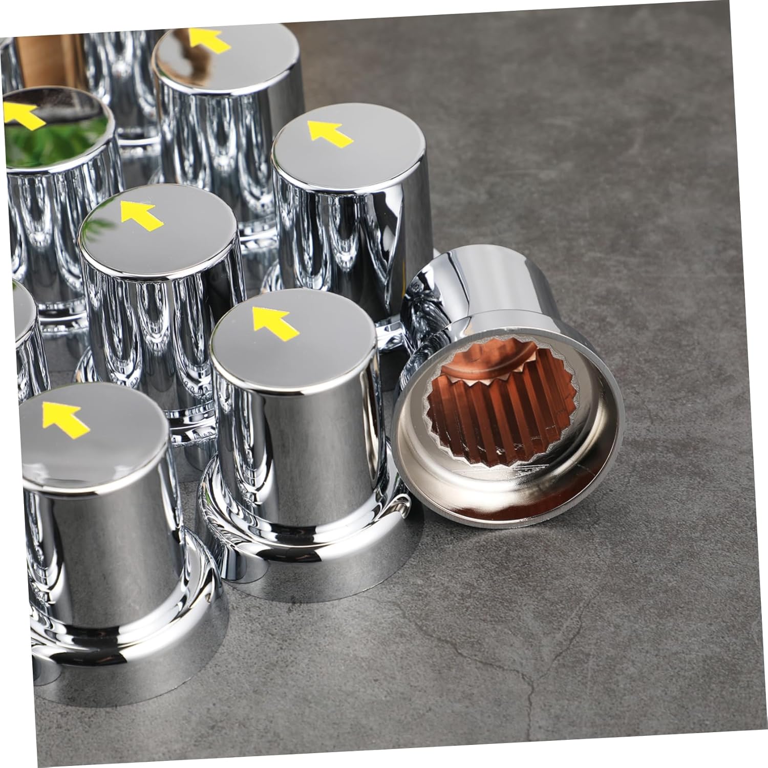 MAGICLULU 20pcs Chrome Lug Nut Covers for Trucks Trailers and Buses Wheel Nut Protectors Easy Installation for Automotive Use