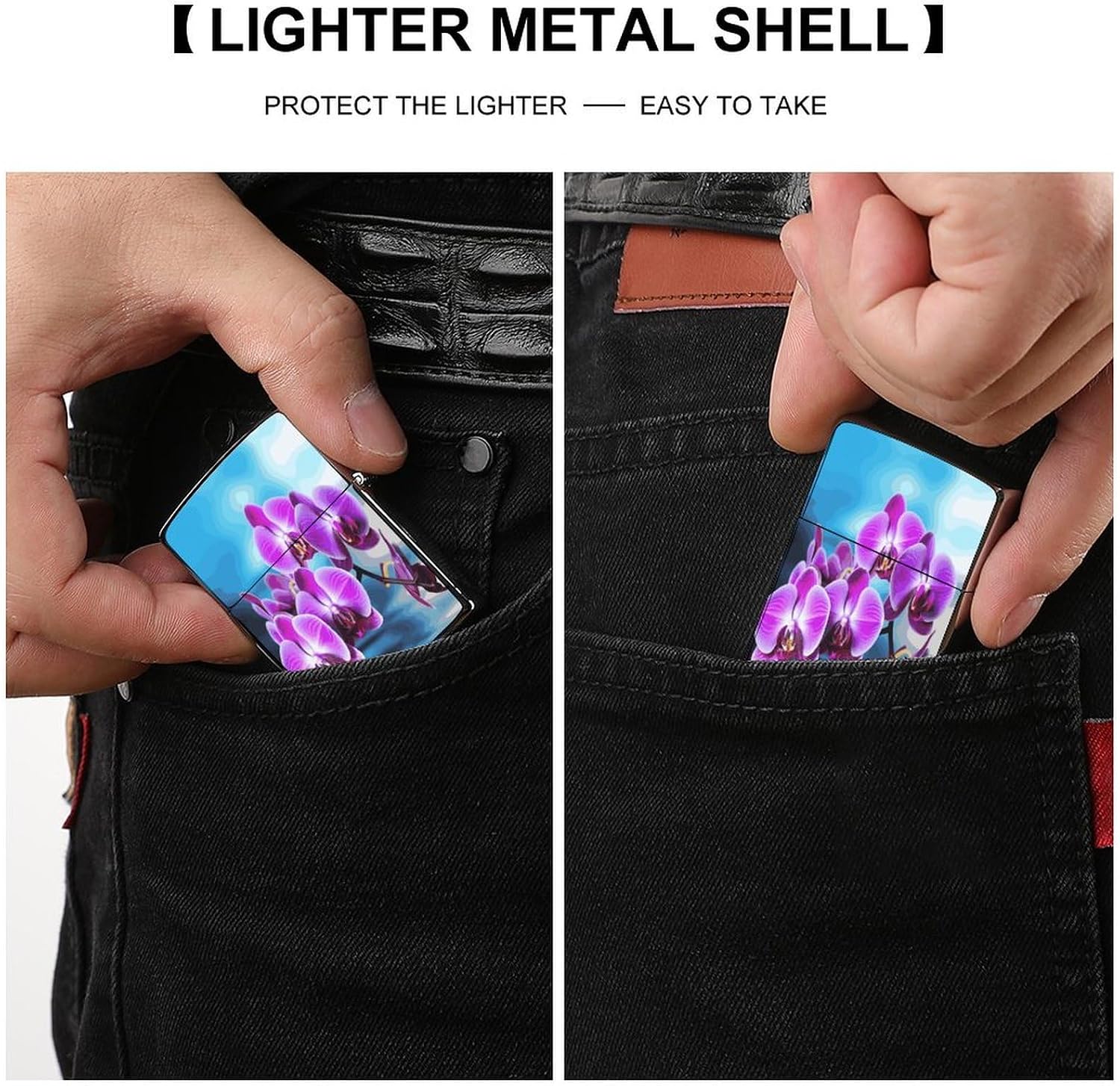 Beautiful Orchid Lighter Case Cover Lighter Shell