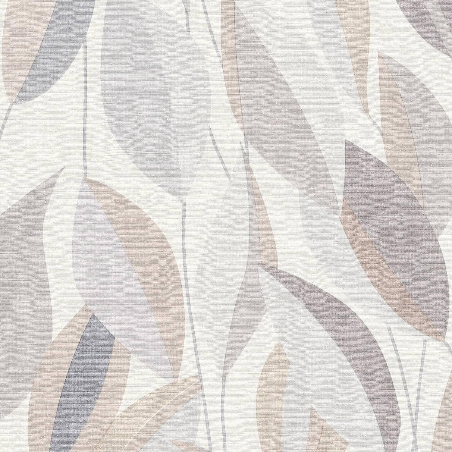 Erismann Foliage Leaf Natural Beige Vinyl Wallpaper - Washable, Lightfast, Paste-the-Wall