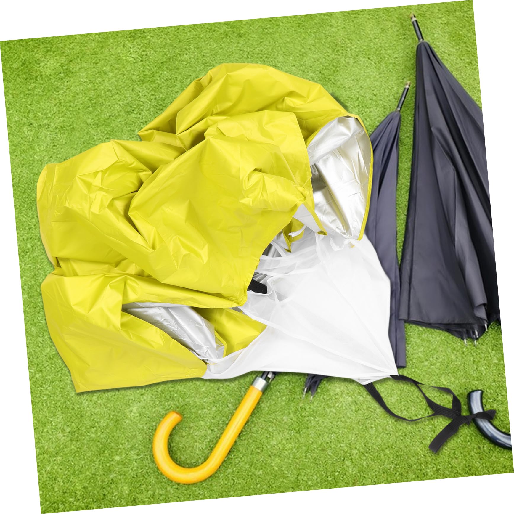 POPETPOP Paracaídas De Arrastre para Entrenamiento De Velocidad para Correr para Entrenamiento De Velocidad para Ejercicios De para Fútbol ​​Tela Oxford 210D Amarilla