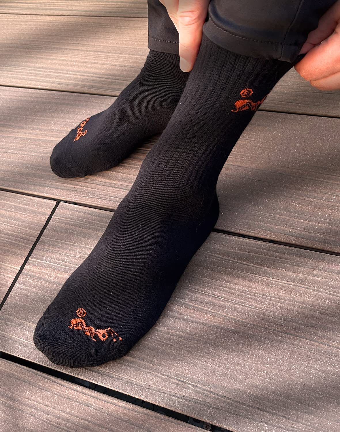 strongAnt Calcetines unisex con suela de rizo, para hombre y mujer, calcetines de trabajo de algodón, transpirables, 3/6/12 pares, color negro, talla 35-38, 39-42, 43-46, 47-50
