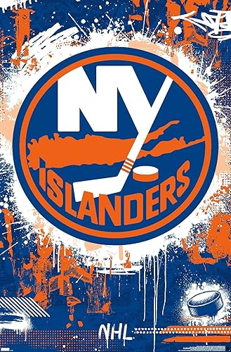 Trends International NHL New York Islanders - Póster de pared con logotipo Maximalist 23