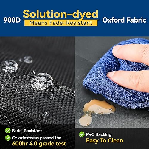 Miniatura 9 de Tuszom Protectores de neumáticos impermeables anti-UV, paquete de 4, resistentes a desgarros, con solución 900D, teñidos a prueba de desgarros,