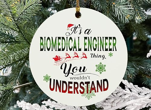 Adorno de Navidad Ingeniero Biomédico Nuevo Trabajo Ornamento Regalos para Compañero de Trabajo Es Ingeniero Biomédico Cosa Que No Comprenderías