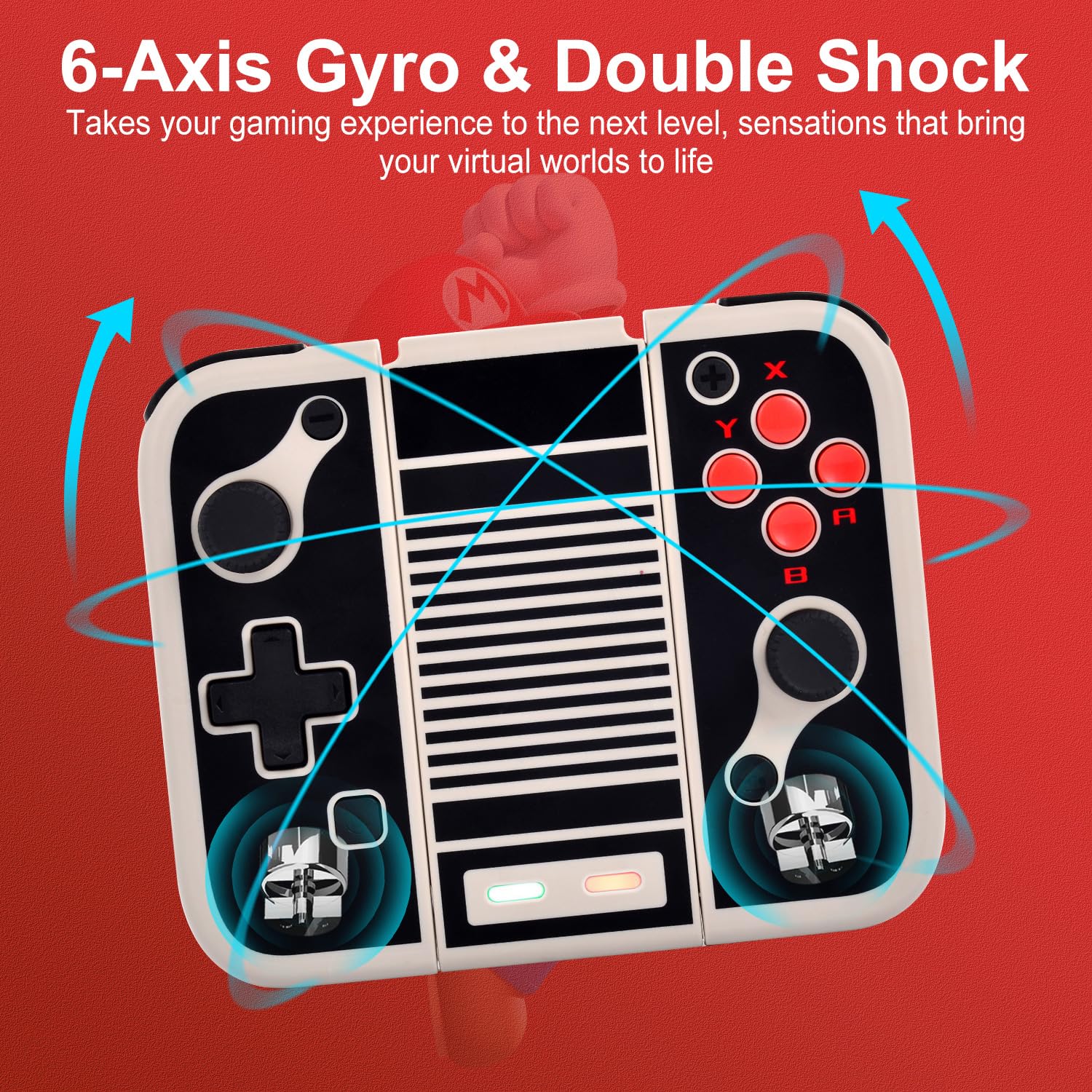 Amazon.com: MINSWC NES Style for Nintendo Switch Controller,Left