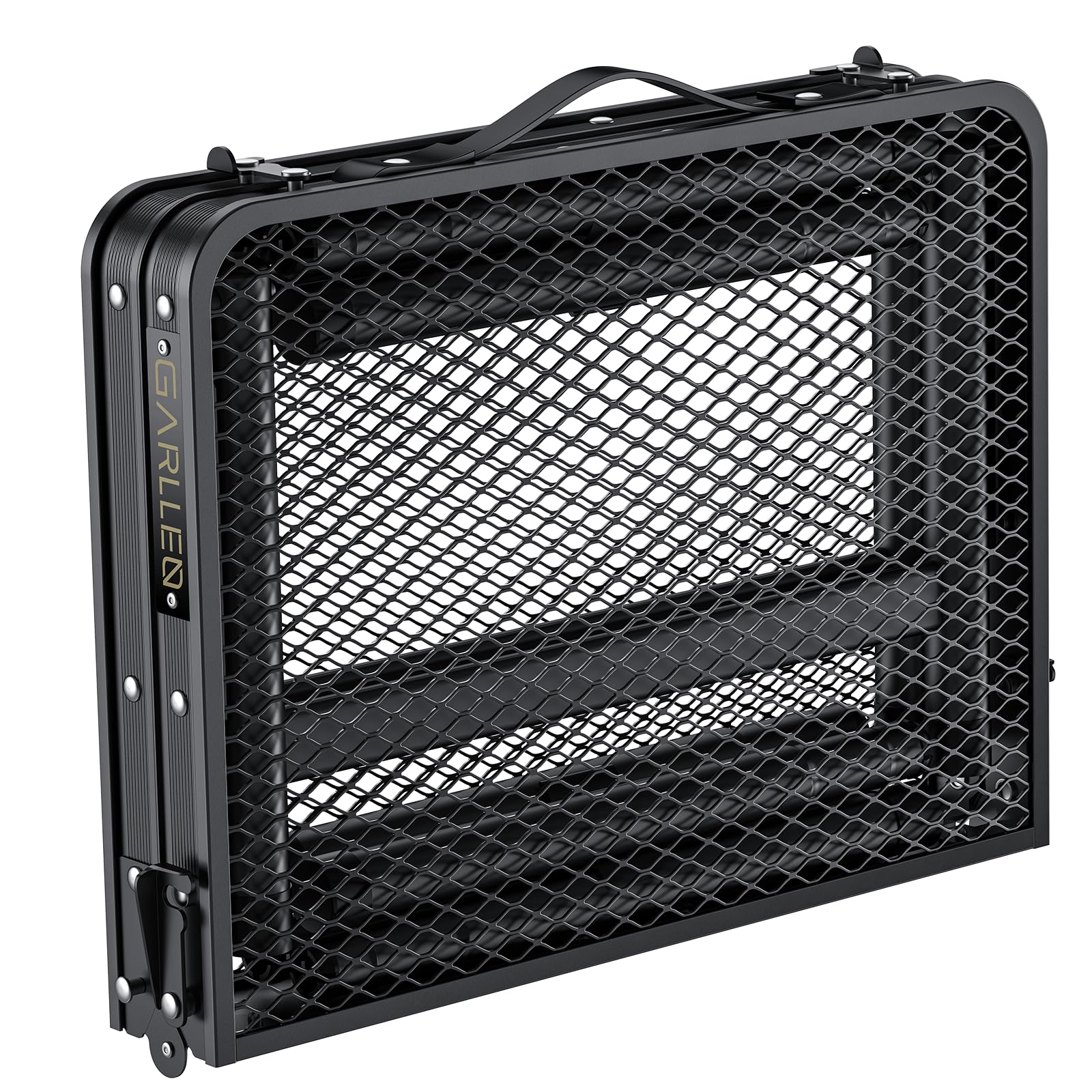 GARLLEN Mesa Plegable para Barbacoa, Mesa de Camping 3 Altura Ajustable Mesa de Picnic de Aluminio Portátil Estable 58 * 40 * 70cm