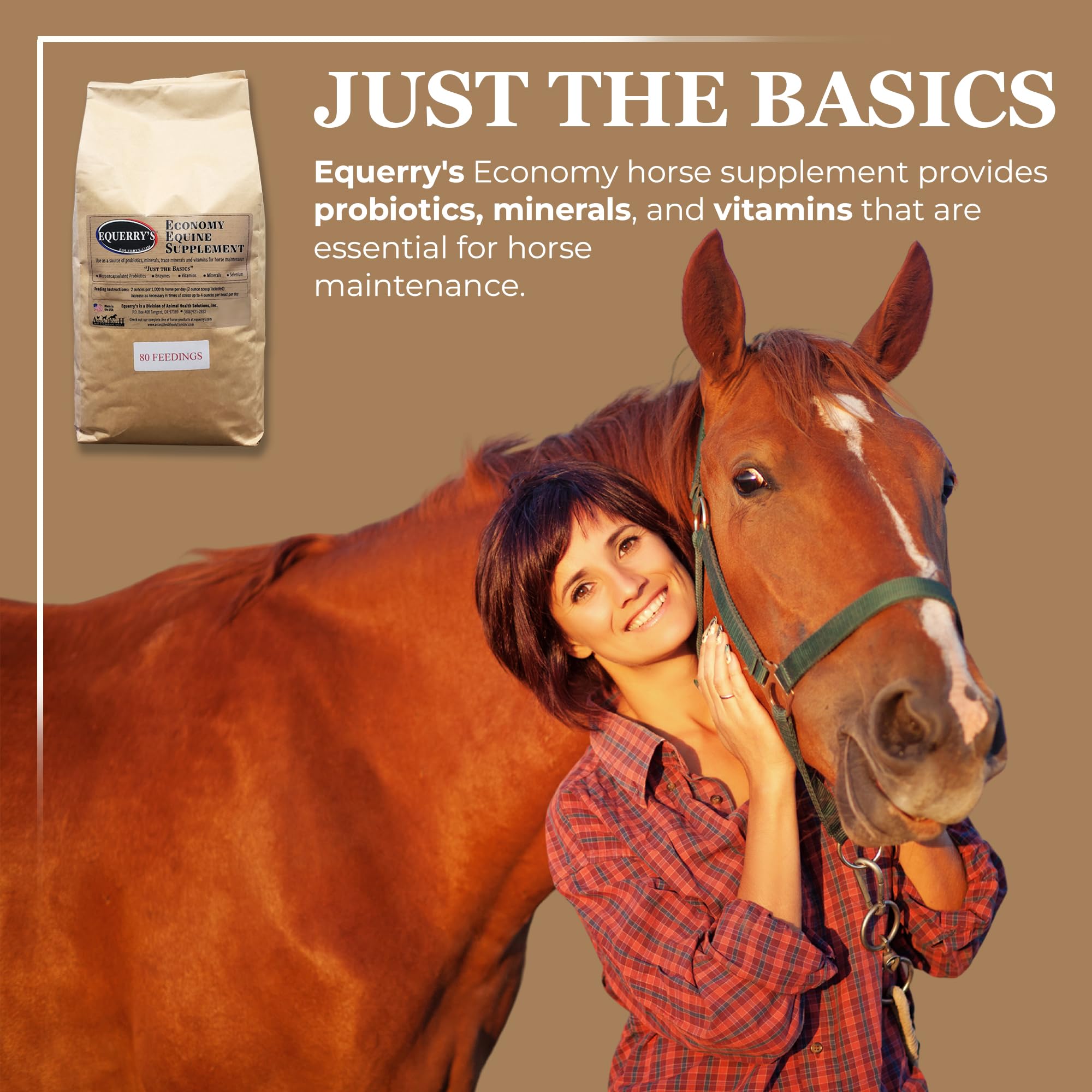 Equerry's Economy Equine Supplement - Horse Probiotics | Supplement for Horses | Horse Vitamins and Minerals Supplement with Enzymes and Selenium, 10lb — Amazon image 6