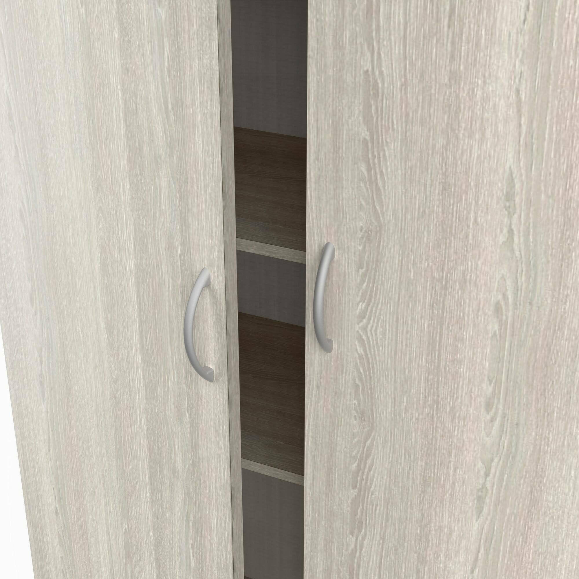 Dmora - Armadio Multiuso 2 Ante Meuse, Mobile Multifunzionale, Mobiletto scarpiera, Guardaroba Porta Scarpe, 80x41 h170 cm, Rovere