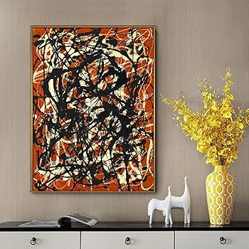 【大幅値下げ】ジャクソン・ポロック 抽象絵画ウォールアート Amazon.co.jp: Jackson Pollockジャクソン・ポロック画家の作品