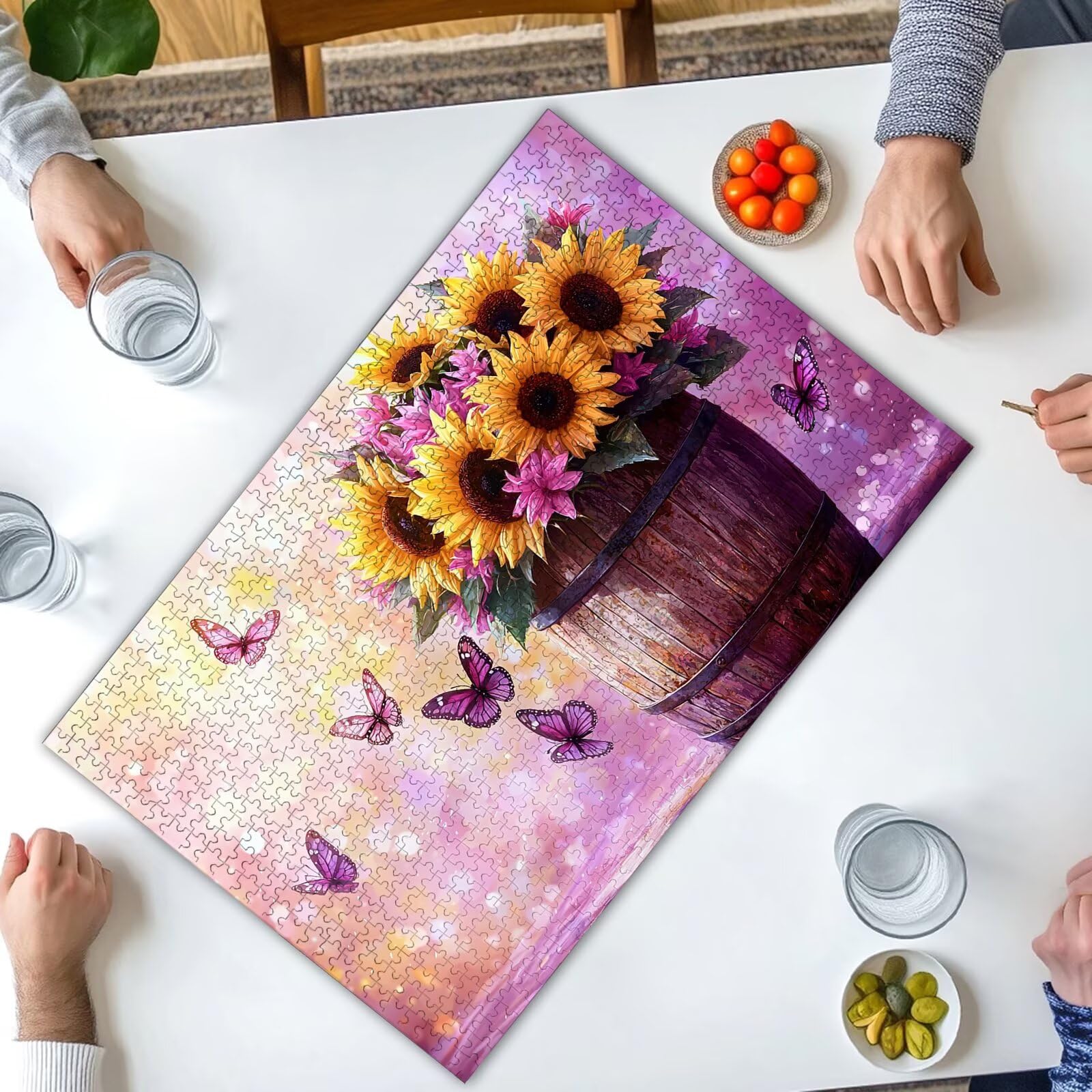2776 puzzle dla dorosłych, słonecznik, 2000 elementów, drewniane puzzle dla dorosłych, trudne puzzle, dla całej rodziny, drewniane puzzle do dekoracji pokoju, prezenty, 2776