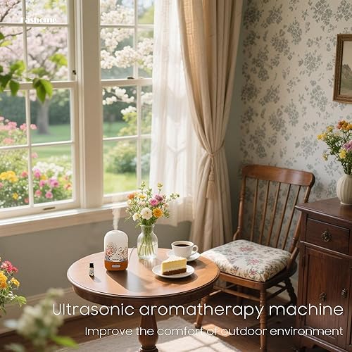 Miniatura 3 de Difusor de aceite esencial soplado a mano, difusor de aromaterapia pequeño de 3.5 fl oz, función de apagado automático, difusores ultrasónicos para