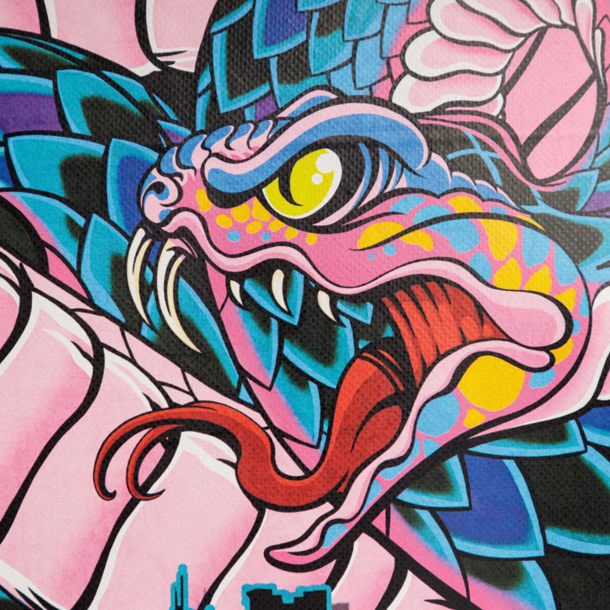 Gaya Entertainment Saints Row torba kurierska wąż mural, niebieski/czarny, S, Niebieski/Czarny, Small