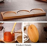 Vista 6 de FANTESTICRYAN Juego de 3 recipientes elegantes y simples para condimentos, caja de recipiente de vidrio decorativo para almacenar condimentos