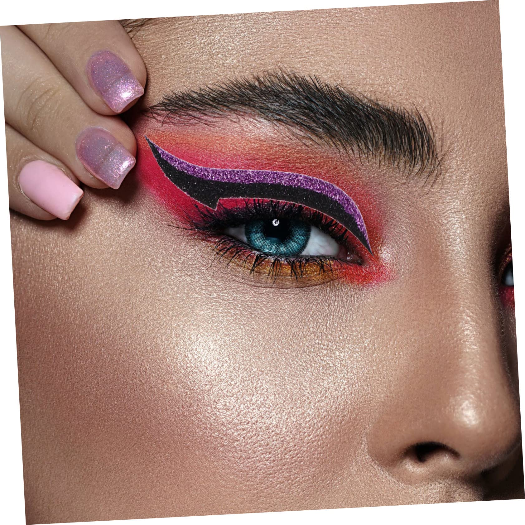 POPETPOP 120paia Eyeliner Stickers Riutilizzabili Per Doppie Palpebre Strisce Coloratper Makeup Adatte Tutti Tipi Occhi e Facili Applicare Per Viaggi e
