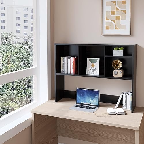 Miniatura 2 de WAHEY Estantería de escritorio, estante de exhibición de madera del estante de almacenamiento de escritorio de oficina, HOFB014