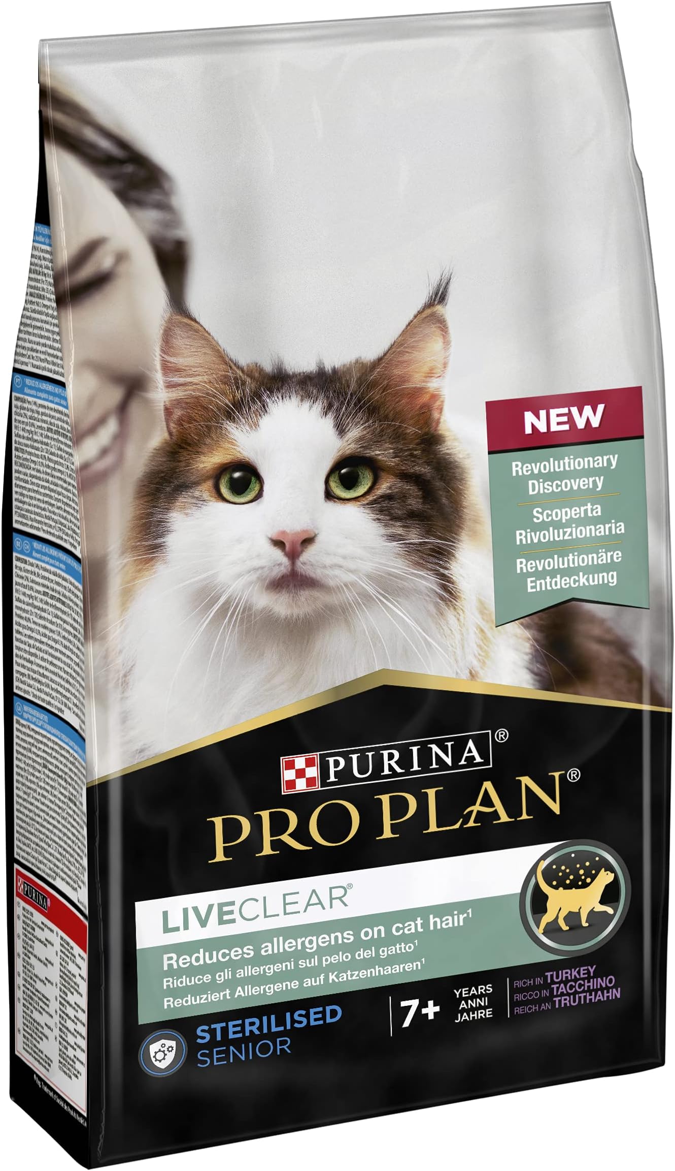 PURINA PRO PLAN LiveClear Sterilised Senior 7+ Turkey 1.4 kg Tasty