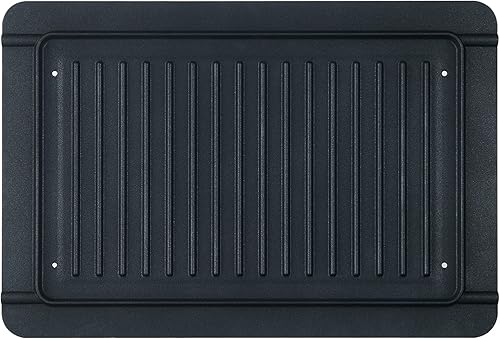 Baumann Living Parrilla reversible + sartén para horno de vapor multifunción freidora de aire de convección para encimera de 52