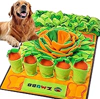 ZMUBB Dog Snuffle Mat 31x19 Inch Interactive Slow Feeder Puzzle Toy - Nosework Feeding Mat for Foraging, Training & Stress Relief