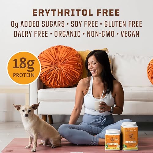 Miniatura 5 de Sunwarrior - Proteína en polvo a base de plantas con BCAA  Superalimento en polvo sin gluten sin lácteos de soja sin OMG sin azúcar bajo en