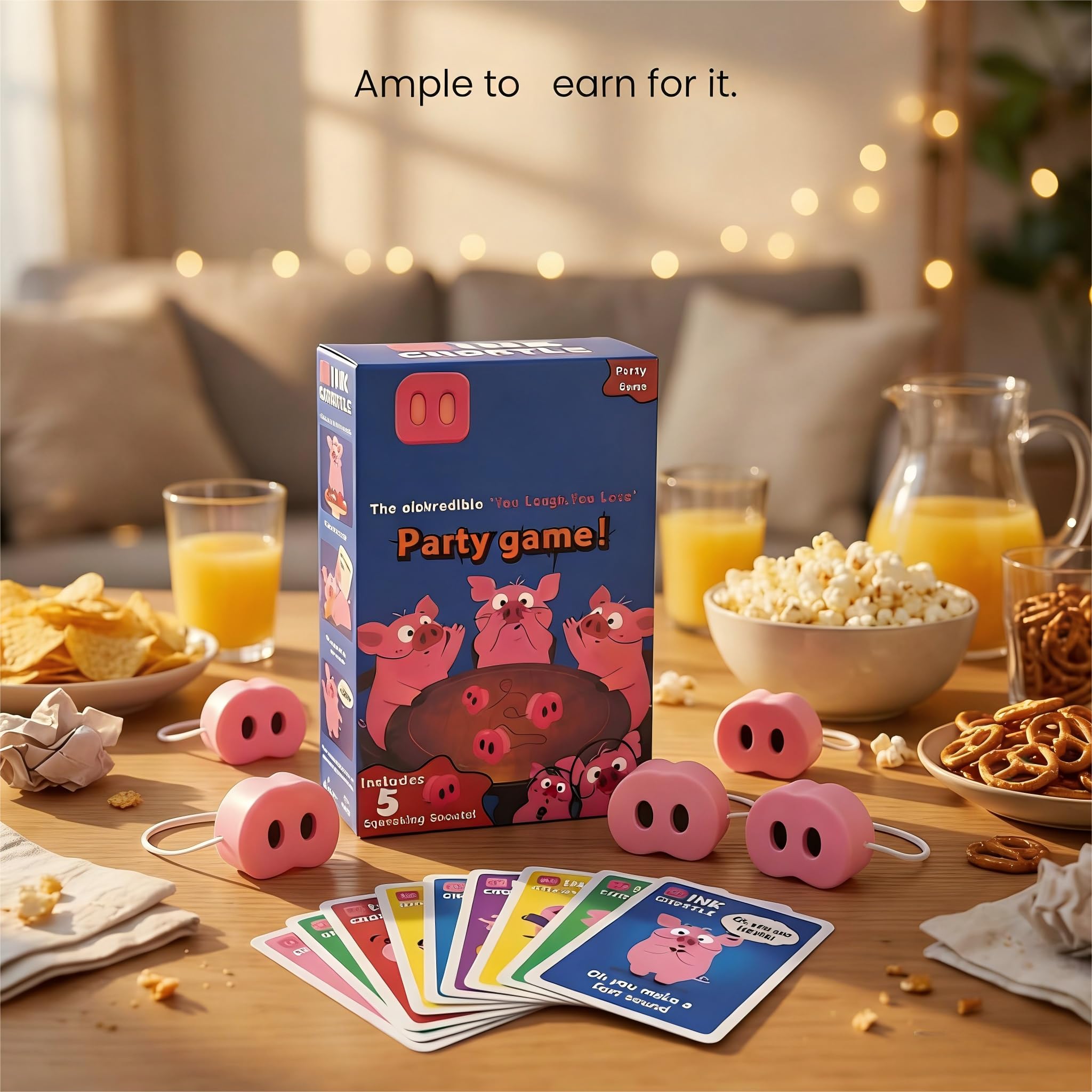 Diversión Cómica con Narices de Cerdo - El Increíble Juego de Risa y Perdida en Fiestas, Divertidos Juegos de Puzles con Nariz de Cerdo, Juegos Hilarantes para Familias, Adolescentes y Adultos