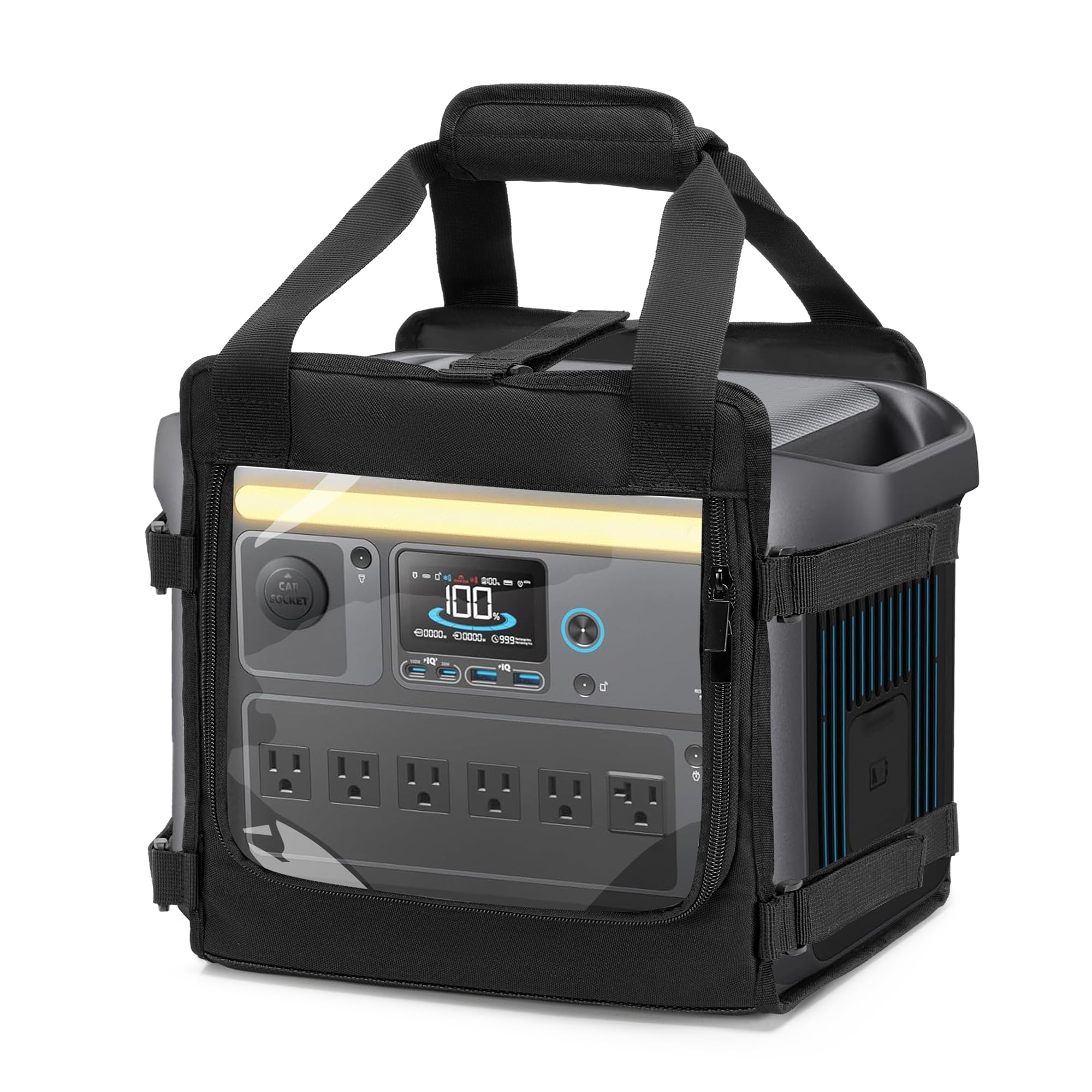 Trunab Tasche Kompatible mit Anker SOLIX C1000/C800 Plus/C800, Tragbare Powerstation Tragetasche mit Kratzfester und Rutschfester Unterseite
