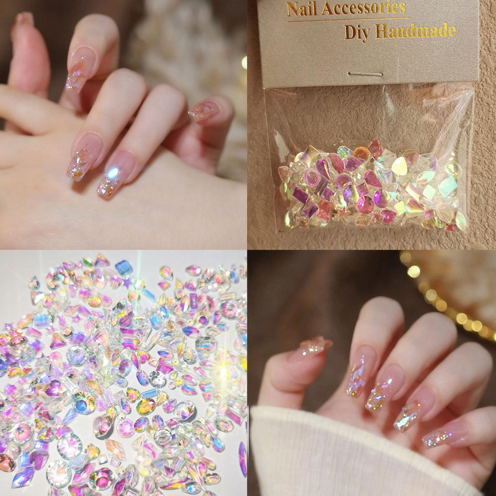 ネイルセット ジェルネイル ネイルパーツ ラメ Amazon.co.jp: nalaina ラインストーン ネイル クリスタル ネイル