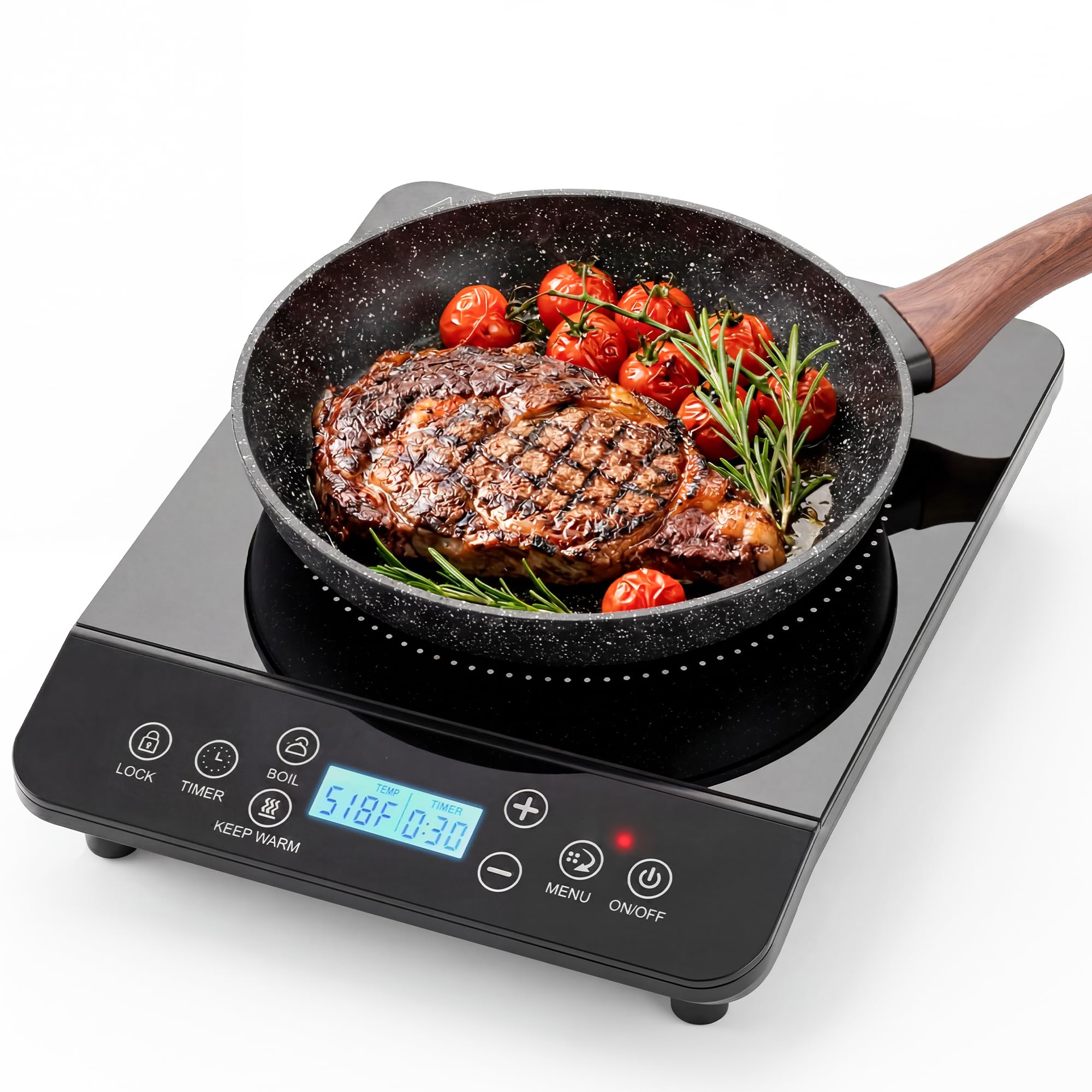 Photo 1 of HOBCYCLE Double Induction Cooktop - Black