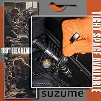 Vista 7 de SUZUME 24-Piece Metric and SAE Flex Head Ratcheting Wrench Set 72 Teeth Cr-V Steel Ratcheting Wrench Set with 180° Flex Head Ratchet Wrenches Set