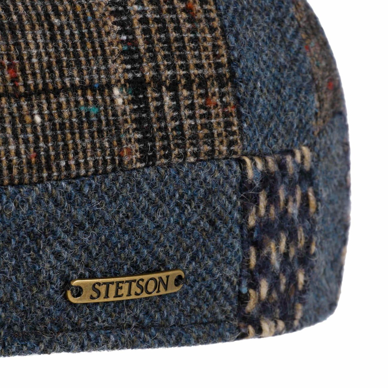 Stetson Texas Flatcap Patchwork Herren Winter Made in EU