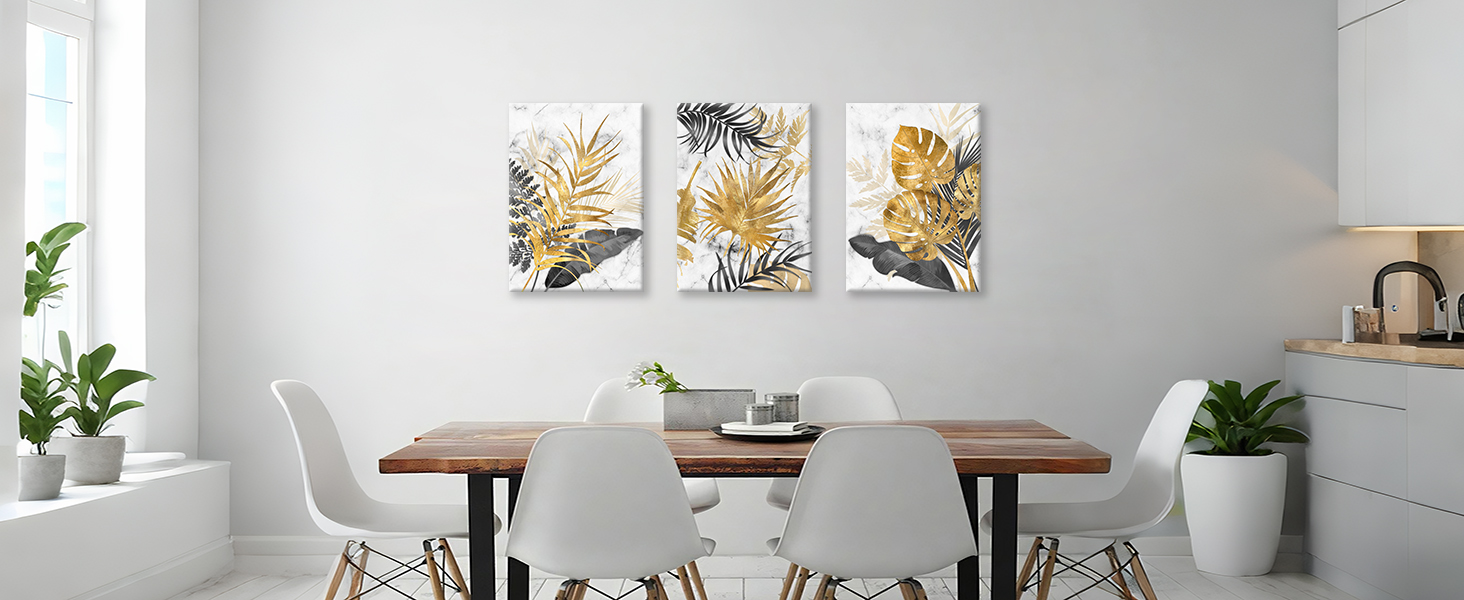 Novart Quadro Moderno Giraffe Palme - Bianco E Nero, 110g/m², MDF - Senza Cornice, Pronto Da Appendere - N014372a
