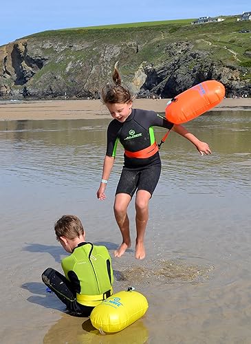 Miniatura 9 de Burbuja de natación para nadadores y triatletas en aguas abiertas. Sé brillante, sé visto y sé más seguro con la nueva ola mientras nadas al aire