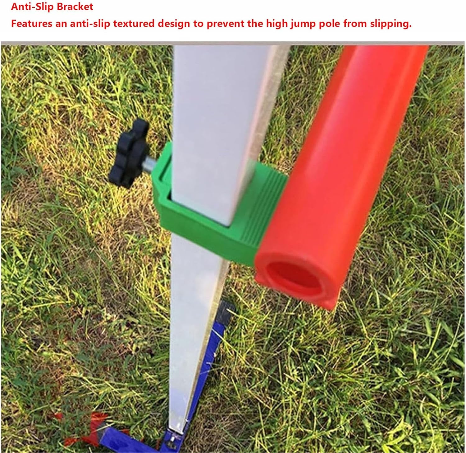 Portable Lightweight Competition Track Standards, Aluminum, Scale Metric cm, T-Shaped School High Jump Holders, for Primary and Secondary School Pupils