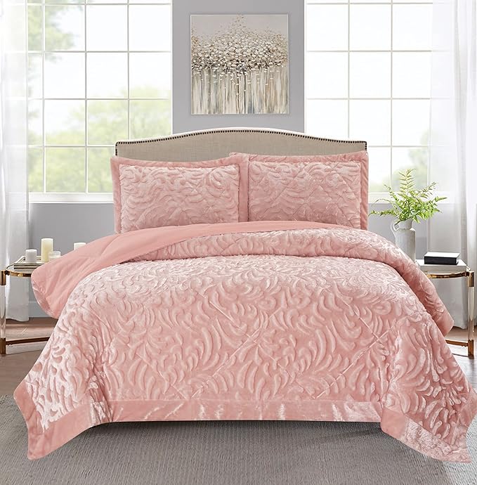 Luxurious Super King Size Bed Throws and Bedspreads Velvet Heavy