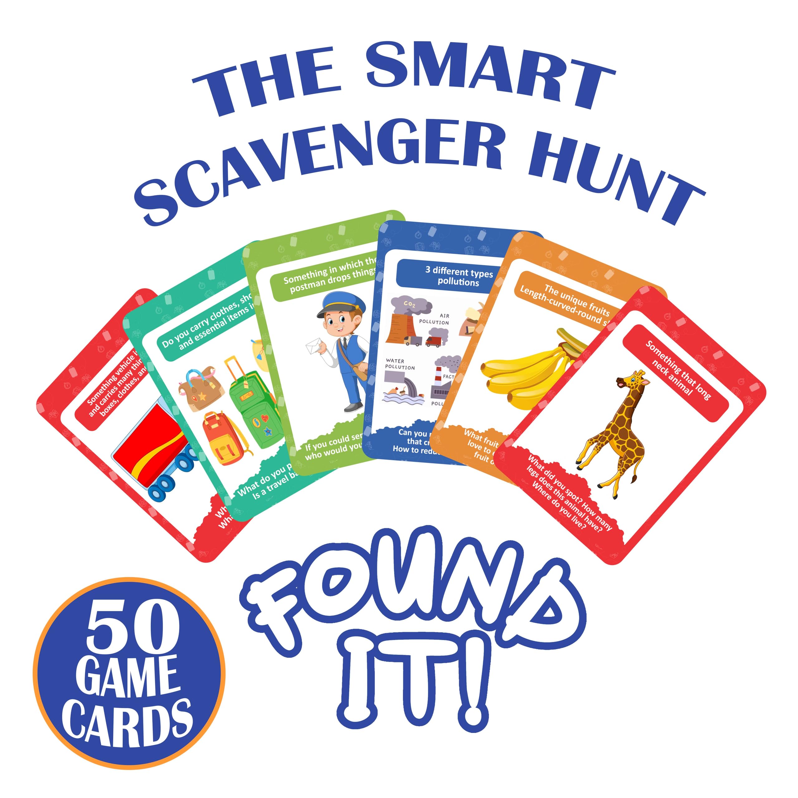 Seyal Found It Travel - Scavenger Hunt Game for Girls Boys, and Family Fun card game card game - Image 2